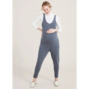 Hatch The Knit Onesie Maternity Merino Wool Jumpsuit Size One Size Charcoal